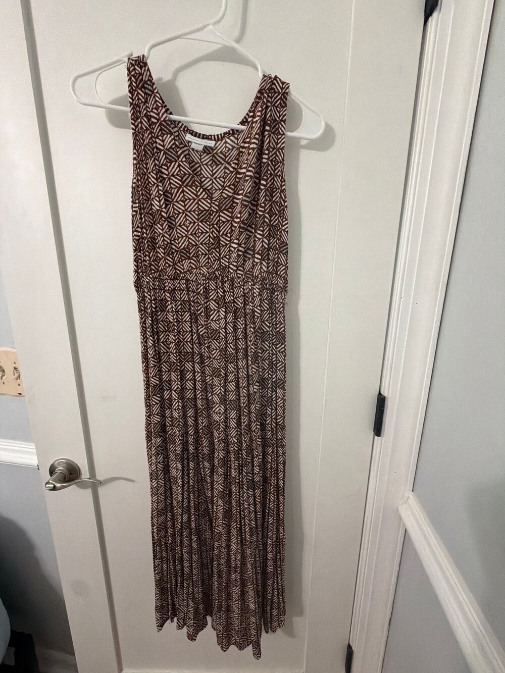 Sincerely Jules Boho Geometric V-Neck Maxi Dress Size Medium
